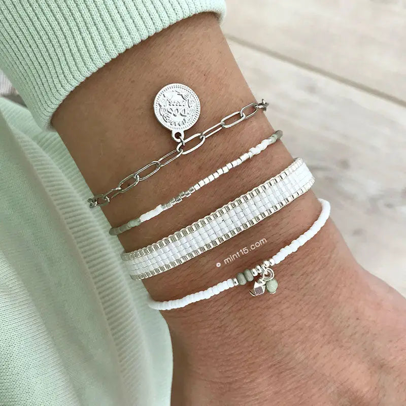 Zartes Armband Vintage Mint Silber