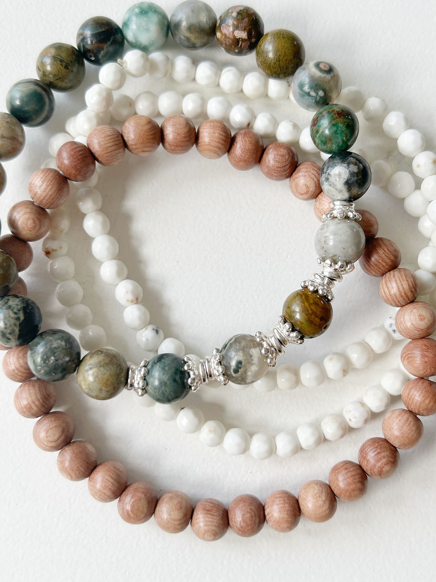 Armband Jaspis mit Silber