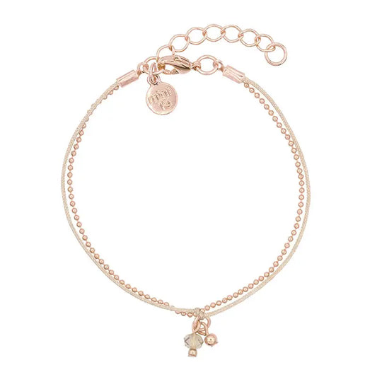 Little Charms Armband Champagner Rosegold