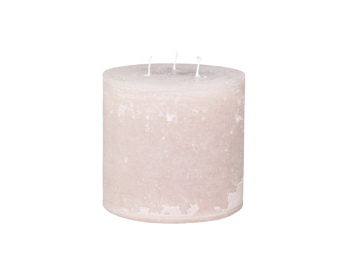 Rustikale Stumpenkerze