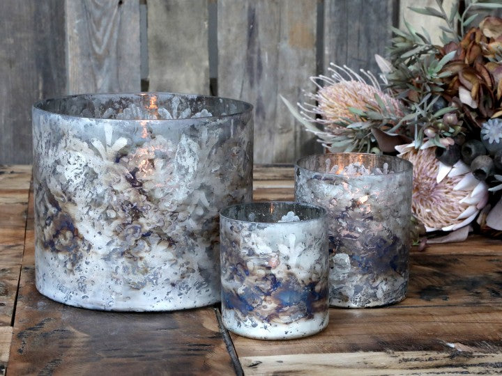 Geschliffener Kerzenhalter klein