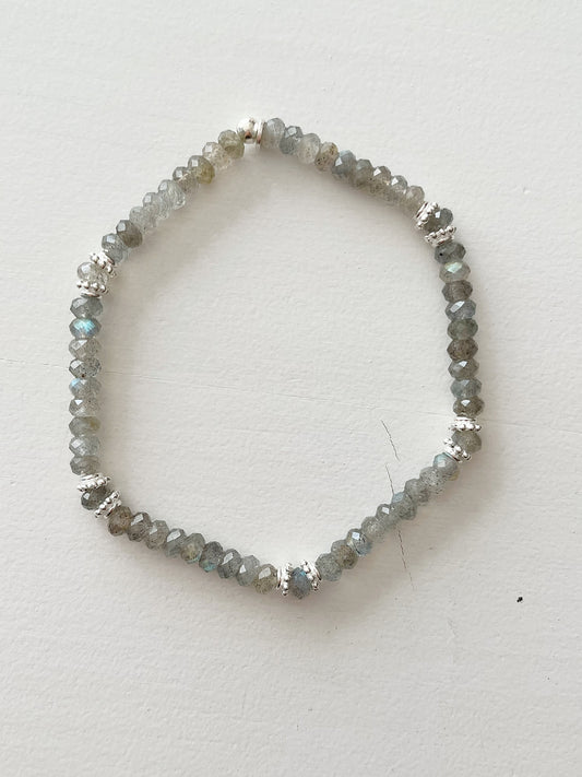 Armband Labradorit Silber