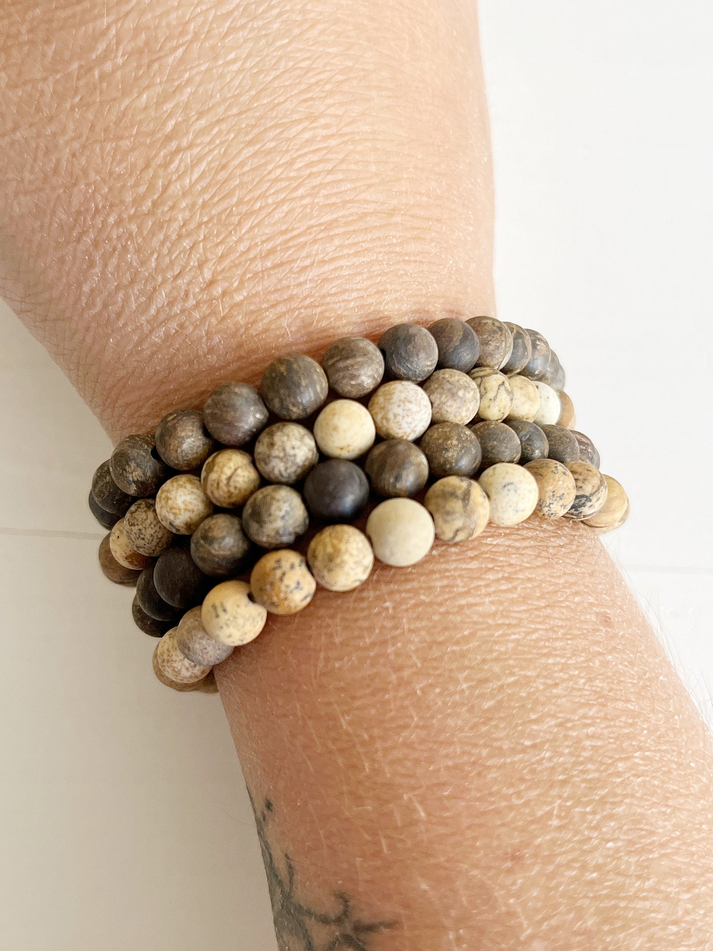 Armband versteinertes Holz