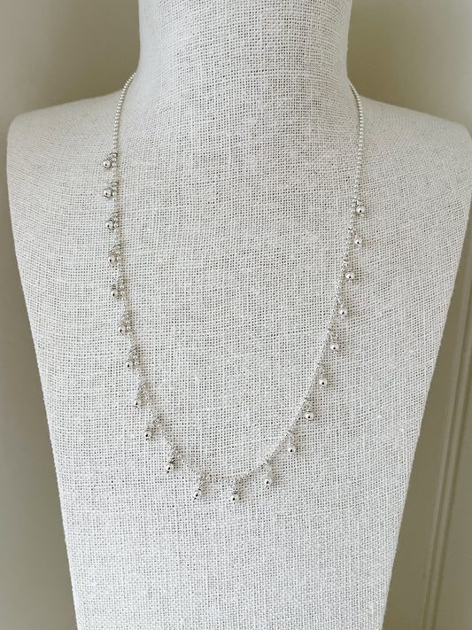 Halskette Silber mit Anhängern