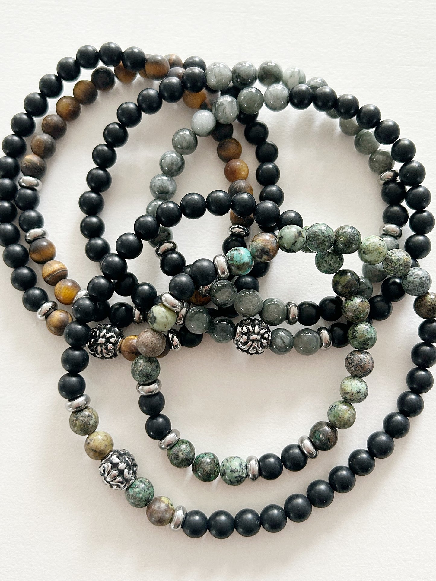 Armband 2-Reihig Afrikanischer Türkis