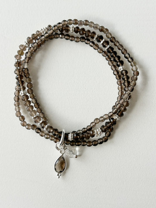 Armband Rauchquarz mit Anhänger