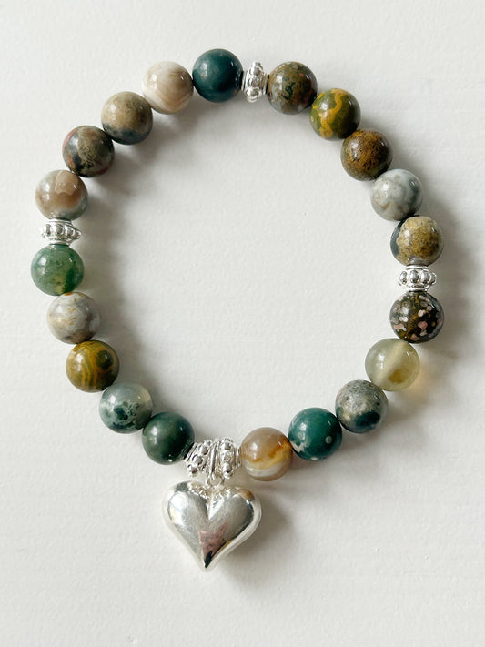 Armband grüner Jaspis