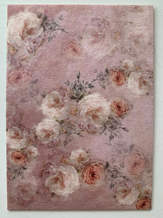 Postkarten englische Rosen hell