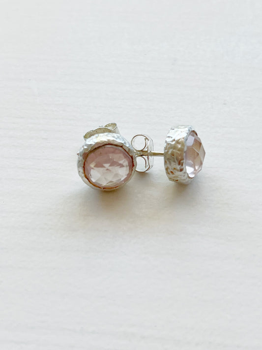 Ohrstecker Rosenquarz