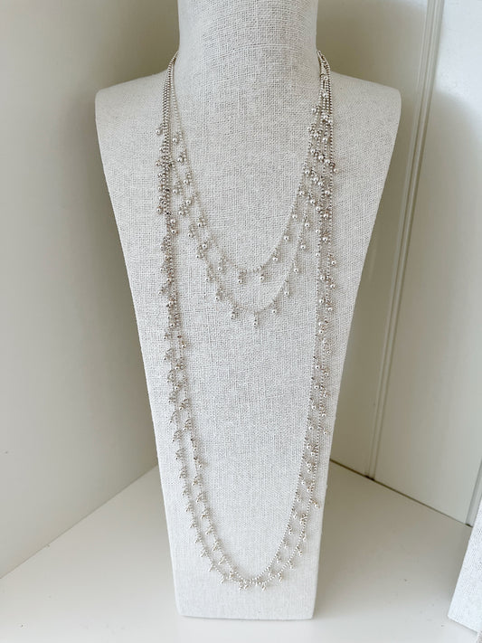 Halskette Silber mit Anhängern