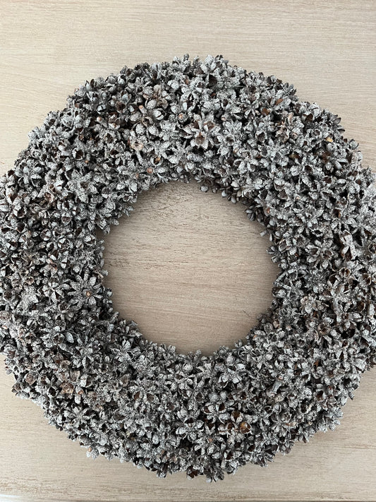 Kranz Sternanis weissglitzer