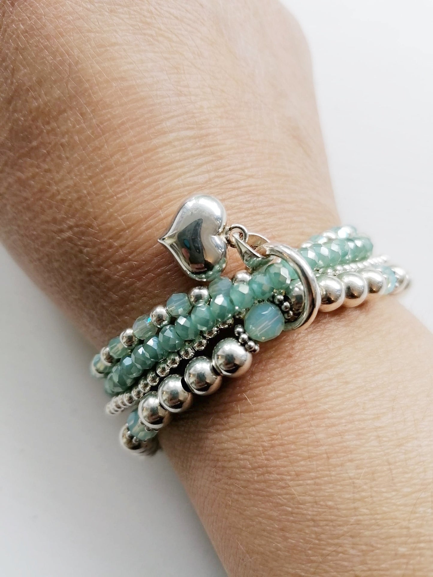Armband-Set Diverse Steine Chrisolit Opal