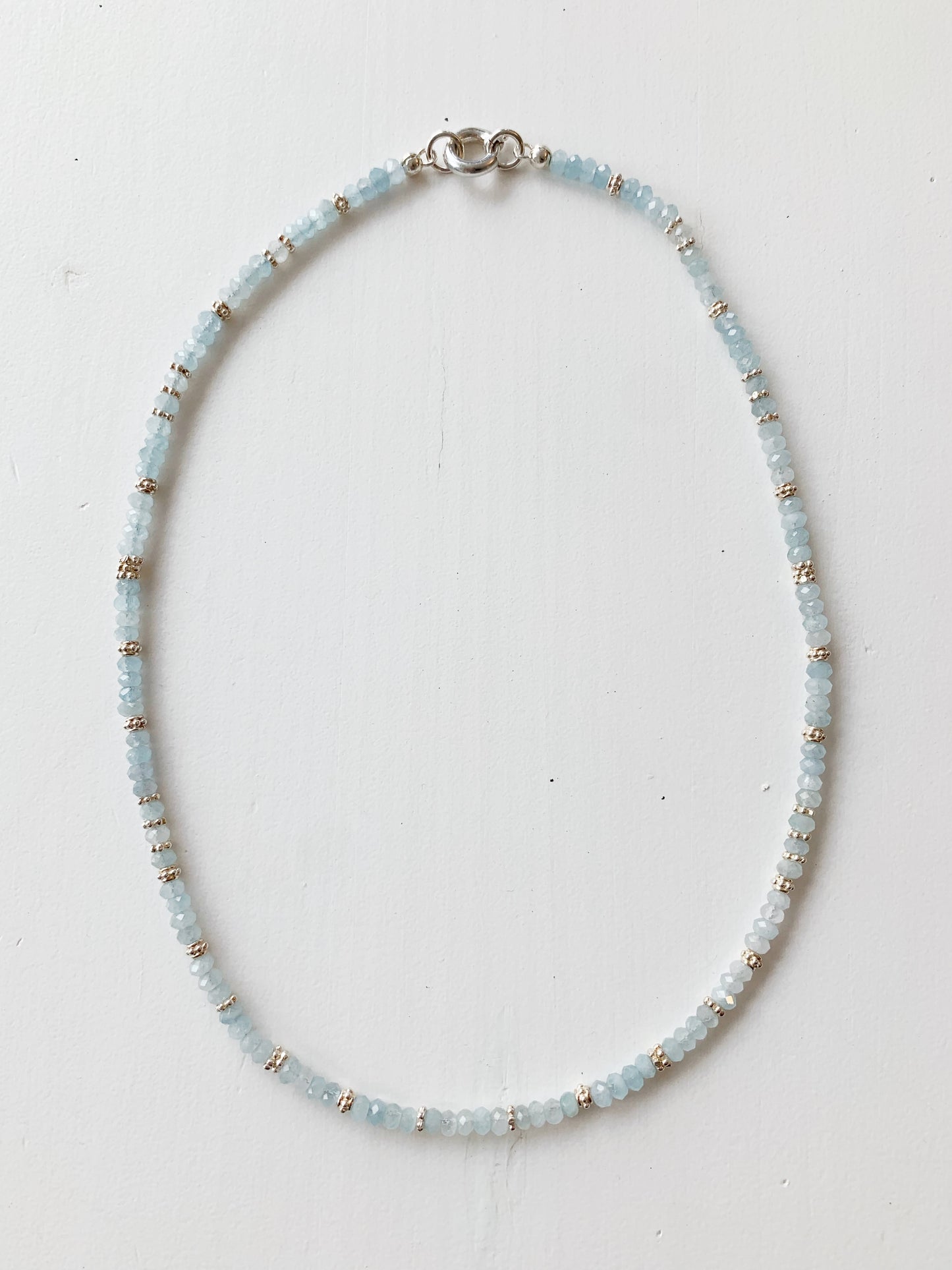 Halskette Aquamarin Silber