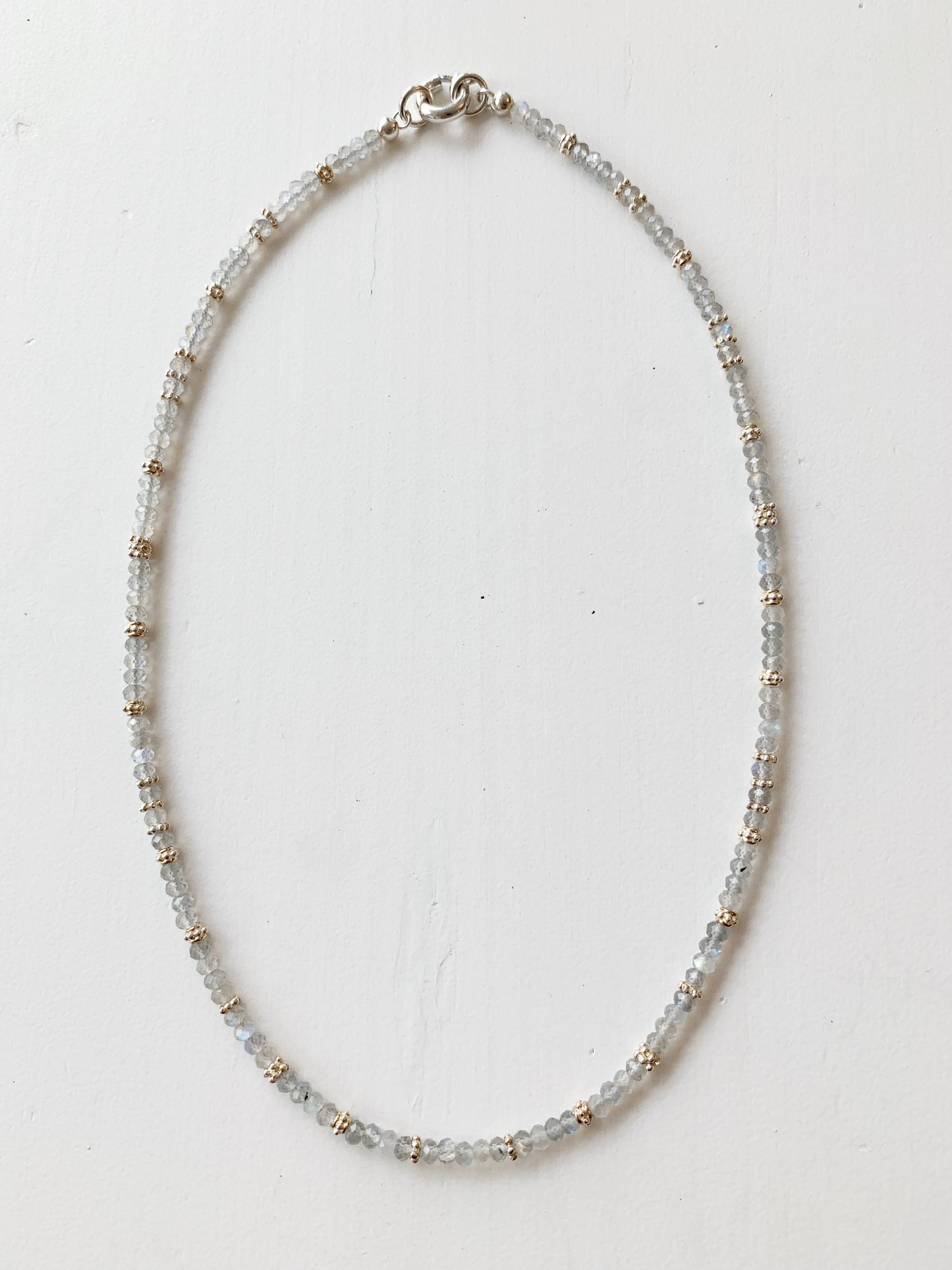 Halskette Labradorit Silber