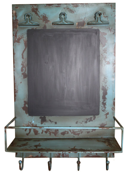 Wandtafel antikblau im Industrial-Style